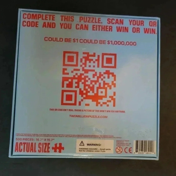The 2 Million Dollar Puzzle by Mschf 500 pieces (counted in box) - Picture 2 of 2